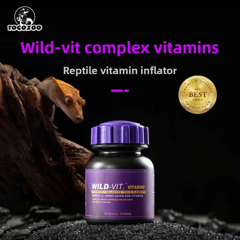 Calcium Powder Reptile - TOGOZOO WILD-VIT Reptiel Calciumpoeder met D3