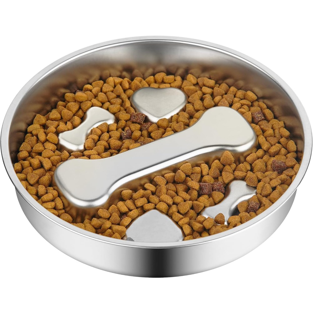 Royal Canin Food Medium - Slow Feeder hondenbak van roestvrij staal,