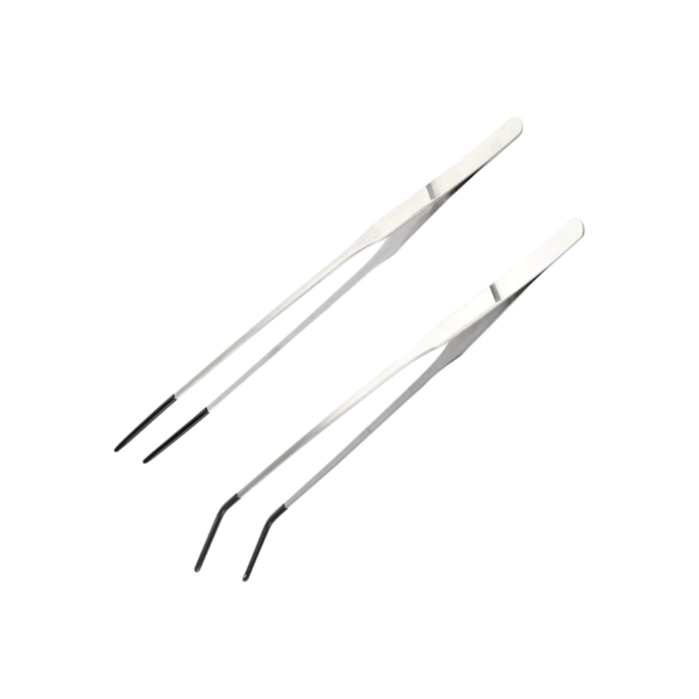 Feeding Tong Stainless - Rvs Aquarium Voeden Pincet Rubberen Kop