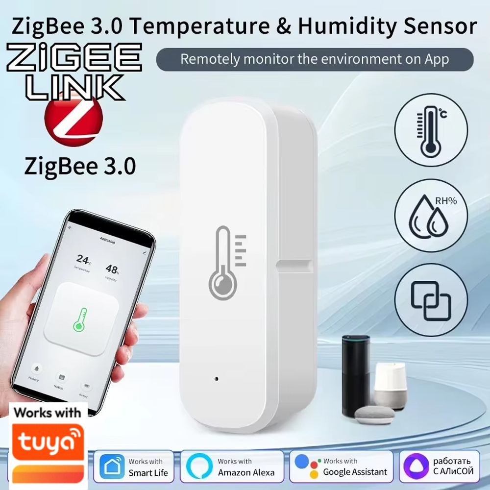 Digital Hygrometer Probe - Smart Zigbee 3.0 Temperatuur-vochtigheidssensor Slimme thermometer