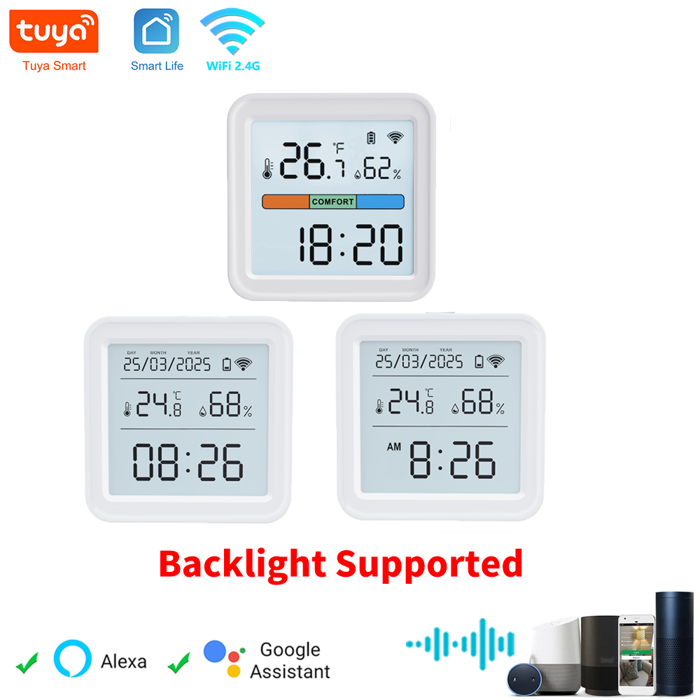 Digital Hygrometer Probe - Tuya WIFI Temperatuur-vochtigheidssensor Hygrometer Thermometer Smart