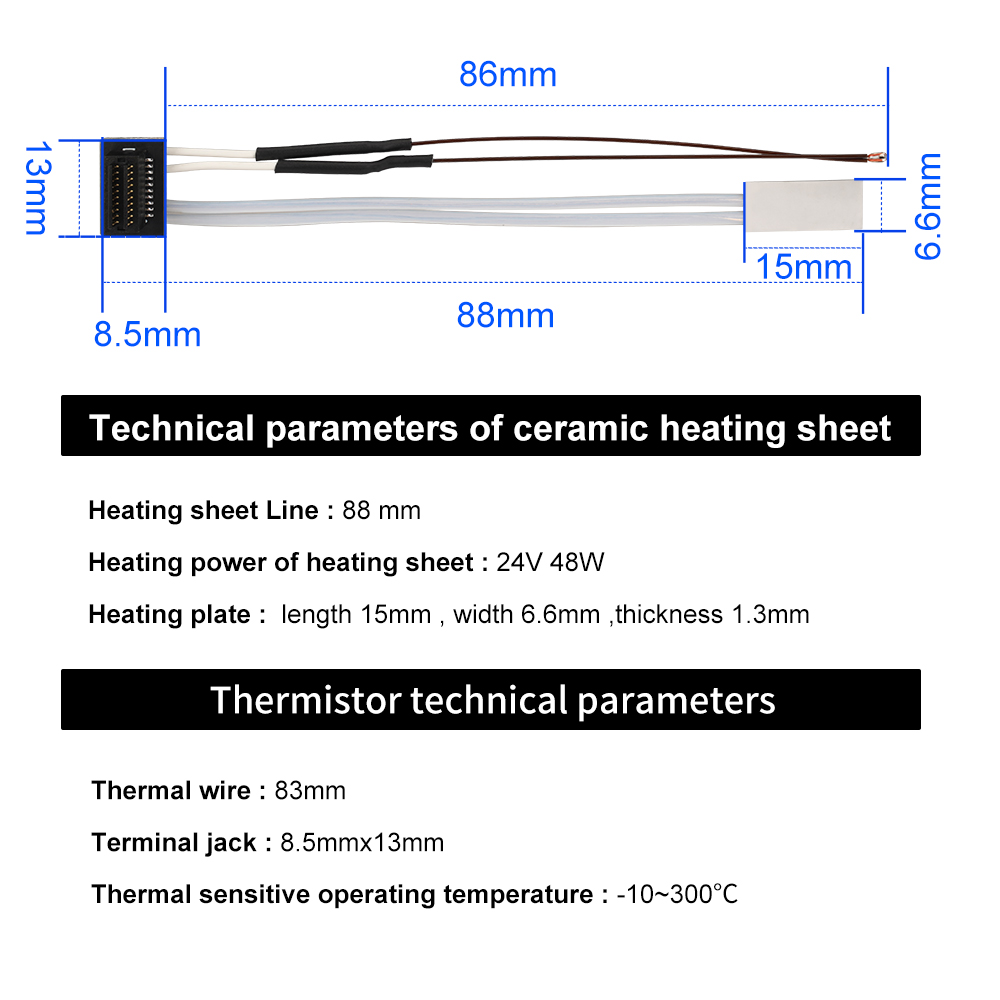 Verwarming Buis Voor Bambu Lab - Ceramic Heat Emitter recensie en prijs