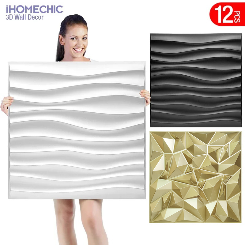 12 stks 50x50 cm Champagne gou - Pvc Panel Background recensie en prijs