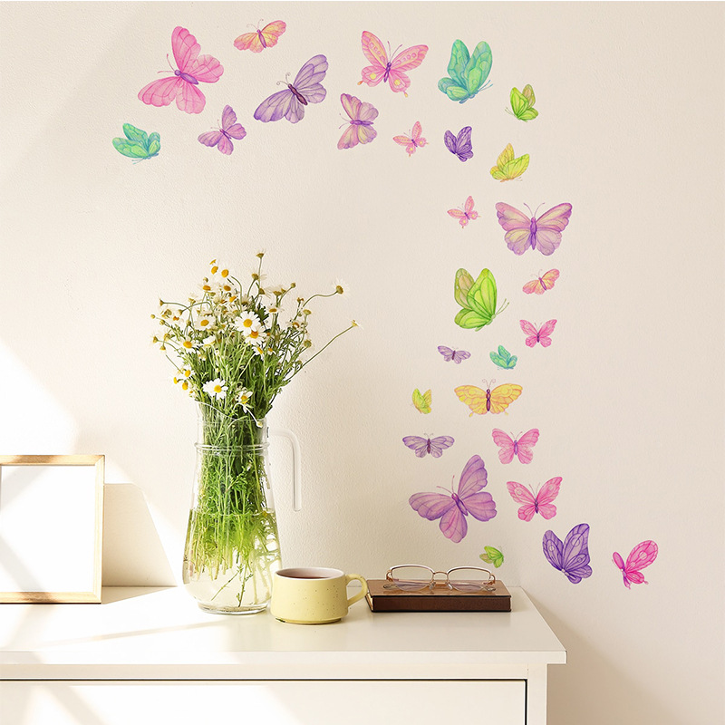 Romantische vlinder muursticke - Pvc Panel Background recensie en prijs