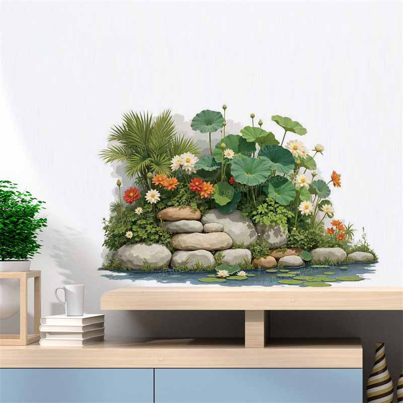 Tropische planten bloemenboom  - Pvc Panel Background recensie en prijs